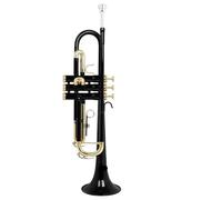 Adult Trumpets Bb Tone Black Trumpet Instrument Brass Body Colorful Gold Key Trumpet With Pressure Valve Accessories(A)