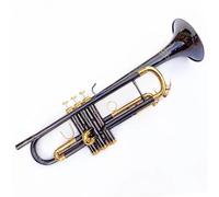 Adult Trumpets Bb Trumpet B Flat Brass Black Nicke Plated Professional Trumpet Musical Instruments With Leather Case