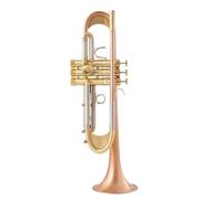 Adult Trumpets Bb Trumpet Gold Lacquer Silver Plated Trumpet Brass Musical Instruments Composite Type TrumpetTone(A)
