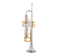 Adult Trumpets Bb Trumpet Instruments Surface Golden Silver Plated Brass Bb Trompet Professional Musical Instrument