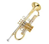 Adult Trumpets Beautiful Professional Trumpet Bb Tune Brass Gold Plated Surface Professional Music Instruments With Case(Gold)