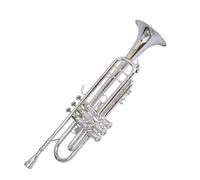 Adult Trumpets Beginner Adult Professional Trumpet Instrument Easy To Play Original Blue Box(Light Grey)