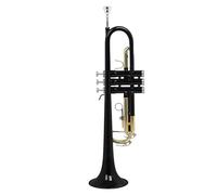 Adult Trumpets Brass Instrument Trumpet B Flat Three-tone Trumpet Beginner Professional Performance Instrument(Black)