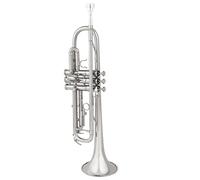 Adult Trumpets Brass Nickel-plated Trumpet B Flat Professional Performance Lacquered Gold Wind Instrument(A)