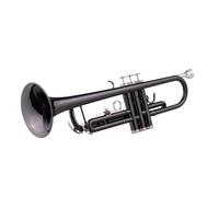 Adult Trumpets Brass Plated Black Bb Trumpet Set For Beginner Student With Hard Case Straps Gloves Cloth Musical Instruments