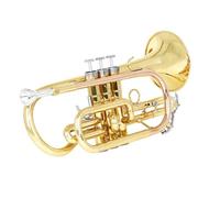 Adult Trumpets Cornet B Flat Brass Phosphor Bronze Variator Gold Palm Trumpet Pocket Trumpet Mini Trumpet Three-tone Trumpet