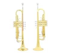 Adult Trumpets Gold Bb Standard Trumpet Set Brass Beginners Trumpet Instruments(A)