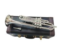 Adult Trumpets Instrument B Flat Trumpet Silver-plated Trumpet Musical Playing Professionally Grade Brass Trumpet