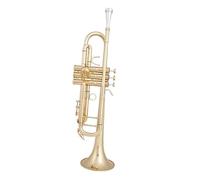 Adult Trumpets Music Lovers Bb Trumpet B Flat Brass Silver Plated Professional Trumpet Musical Instruments Gold(Gold)