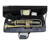 Adult Trumpets Professional Gold Lacquer Bass Trumpet For Music Lovers Easy To Play For Beginners And Professionals