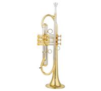 Adult Trumpets Professional Production Trumpet Bb Tune Brass Gold Plated Surface Professional Music Instruments With Case(Gold)