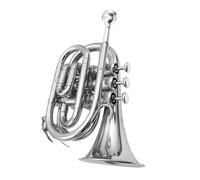 Adult Trumpets Silver Trumpet B-flat Palm Trumpet Mini Pocket Trumpet Micro Nickel-plated Musical Instrument
