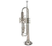 Adult Trumpets Trumpet B Flat Silver-plated Instrument Beginner Professional Wind Instrument(B)