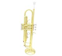 Adult Trumpets Trumpet Bb B Flat Brass Instrument Trompete With Case Strap Musical Instrument Accessories(Gold)