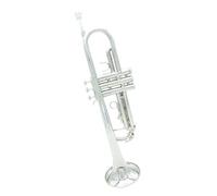 Adult Trumpets Trumpet Musical Instrument Bb B Flat Brass Beautiful With Gloves Brass Instruments(Silver)
