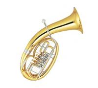 Adult Tuba Tone Bb Euphonium 4 Rotary Keys Gold Lacquer
