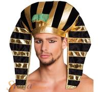 Boland Egyptian Pharaoh Hat, Tutankhamun Hat, Egyptian Fancy Dress Accessory, Headwear, Party, Carnival, Halloween, Black and Gold, One Size (One Size)