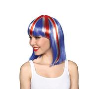 Adult Union Jack GB Fan Wig - SHORT