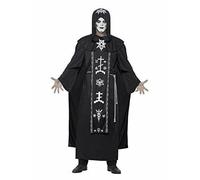 Black Magic Halloween Fancy Dress Dark Arts Voodoo Costume Men Medium