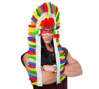 Adult Unisex Extra Long Feather Headdress 160 cm Statement Headpiece