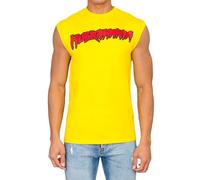 Adult Unisex Hulk Hogan Hulkamania Wrestler Red Sleeveless Costume T-Shirt