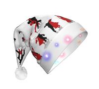 Adult Unisex LED Ballroom Dance Christmas Hat for New Year Party
