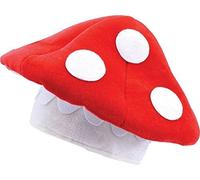 Adult Unisex Mario Fast Post Fancy Dress Accessory Toad Stool Mushroom Hat
