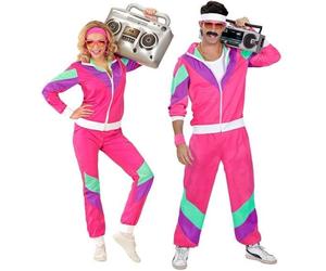Adult Unisex The 1980s Pink Shell Suit