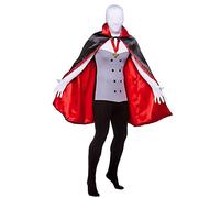 Adult Unisex Vampire Skinz Costume for Halloween Fancy Dress (5'6" 168cm) Black