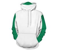 Adult Unisex X-6XL Pullover Nigeria Heavy Blended Hooded Fleece Jumper Work Wear Sweatshirt Hoodies Top,White,4XL