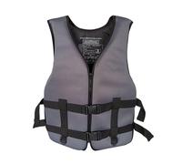 Adult Universal Swim Jacket, High Buoyancy Swim Vests with Zipper for Boating Swimming Watersports(GREY)