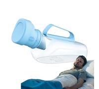 Adult Urinal with Screw Cap - Portable Male Urinal 1200ml | for Men with Smell Proof & Spill Proof Lid | Bedroom for Seniors Indoor Use | Po