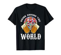 Adult Vacation Drink Around The World T-Shirt