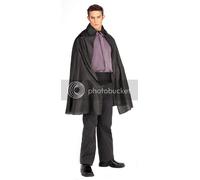 Adult VAMPIRE/DRACULA Black Cape Cloak Costume Outfit