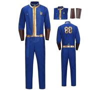 Adult Vault Jumpsuit No.88 No.111 Cosplay Costume Uniform Suit Fall Halloween Outfit Out Blue Bodysuit Set (Blue-88, S)