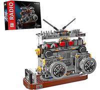 Adult Vintage Radio Building Set, 1199 Pieces Classic Retro Series Building Toy, Creative Micro DIY Bricks Model Toy, Architecture Model Gifts for Kids and Adults