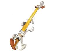 Adult Violin 4/4 Electric Violin Solid Wood Beautiful Melody Suitable For Beginners And Professionals(White)