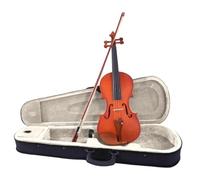 Adult Violin 4/4 Matt Violin Case Bow Strings Shoulder Rest Natural Suitable For Beginners And Adults