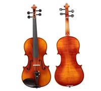 Adult Violin 4/4 Violin Bright Natural Wood Back Panel Side Plate Rectangular Case Octagonal Prism Bow