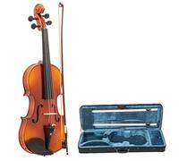 Adult Violin 4/4 Violin Natural Wood Back Panel Side Plate Rectangular Case Octagonal Prism Bow
