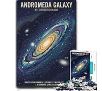 Adult Vivid Jigsaw Puzzle, Andromeda Galaxy Illustration, 500 PCS