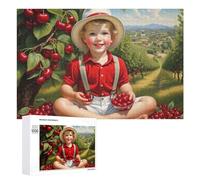 Adult Vivid Jigsaw Puzzle, Cherry Orchard Adventure, 1000 PCS