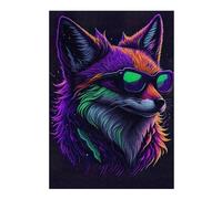 Adult Vivid Jigsaw Puzzle, Cute Whimsical Fox, 300 PCS