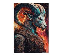 Adult Vivid Jigsaw Puzzle, Digital Ram Artwork, 300 PCS