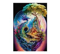 Adult Vivid Jigsaw Puzzle, Dragon's Egg Fantasy Landscape, 300 PCS