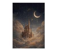 Adult Vivid Jigsaw Puzzle, Enchanted Castle in The Sky, 300 PCS