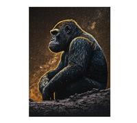 Adult Vivid Jigsaw Puzzle, Gorillas Sitting, 500 PCS