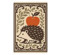 Adult Vivid Jigsaw Puzzle, Hedgehog And Apple Illustration, 1000 PCS