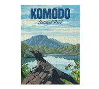Adult Vivid Jigsaw Puzzle, Komodo National Park, 500 PCS
