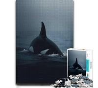 Adult Vivid Jigsaw Puzzle, Orca Whale From The Depths, 1000 PCS
